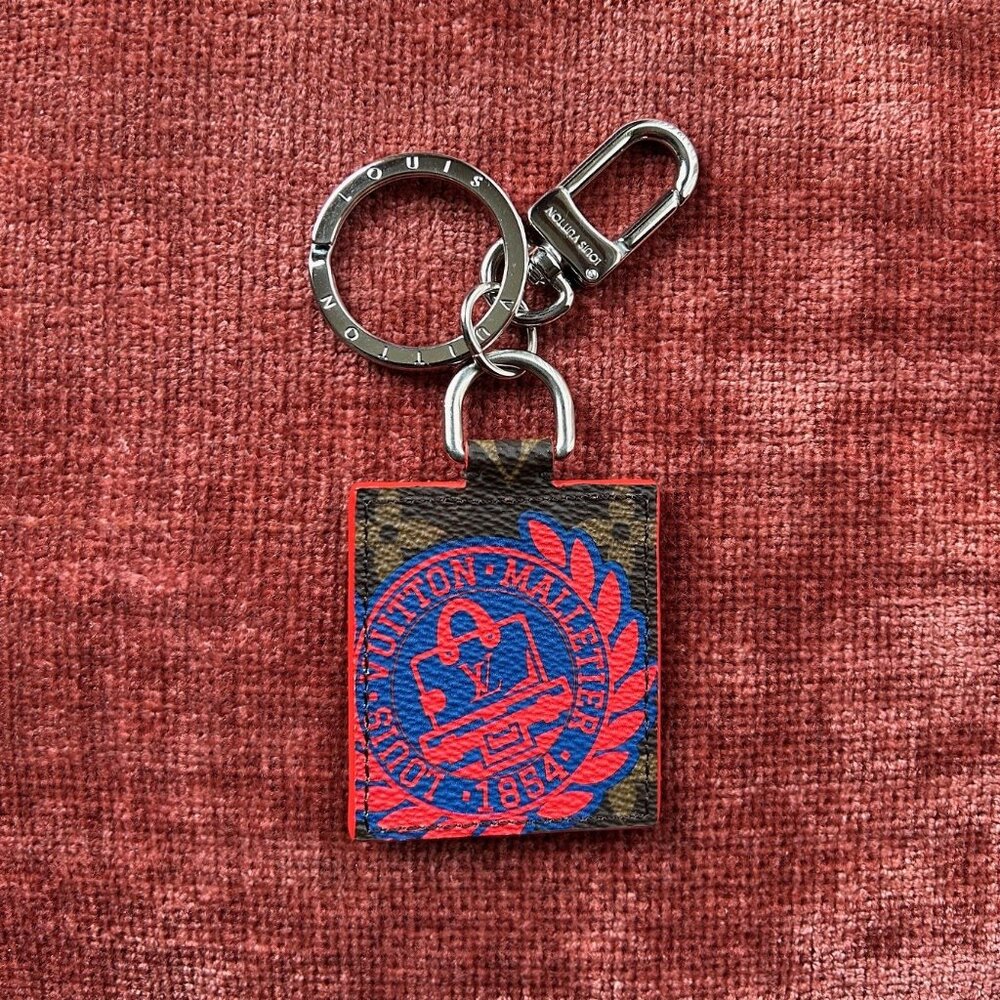 LOUIS VUITTON Limited Edition Monogram Canvas Malletier 1854 Bag Charm